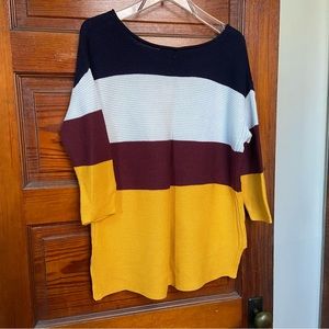 Color block sweater
